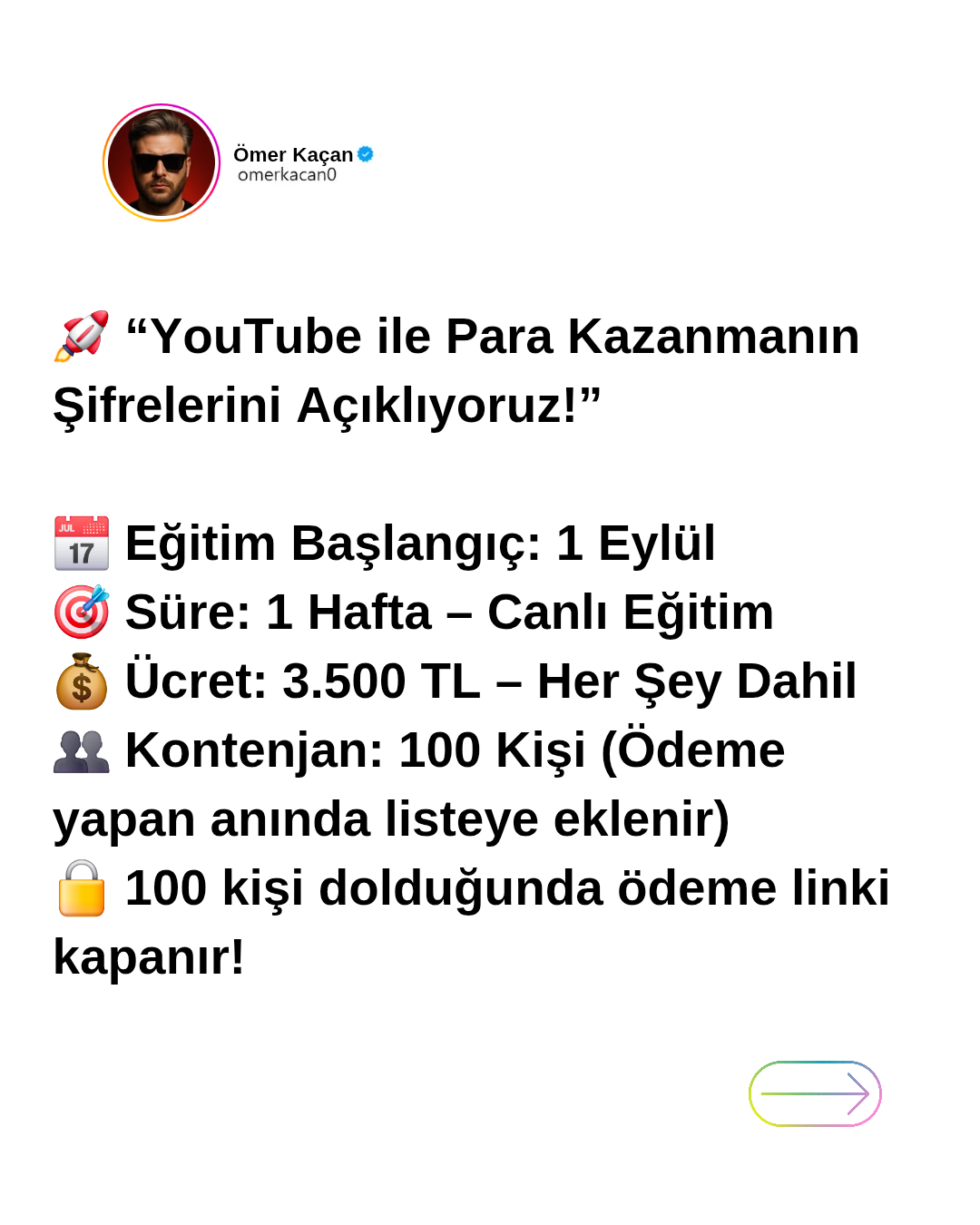 YouTube’da Başarı ve Para Kazanma Eğitimi (Sınırlı Kontenjan)