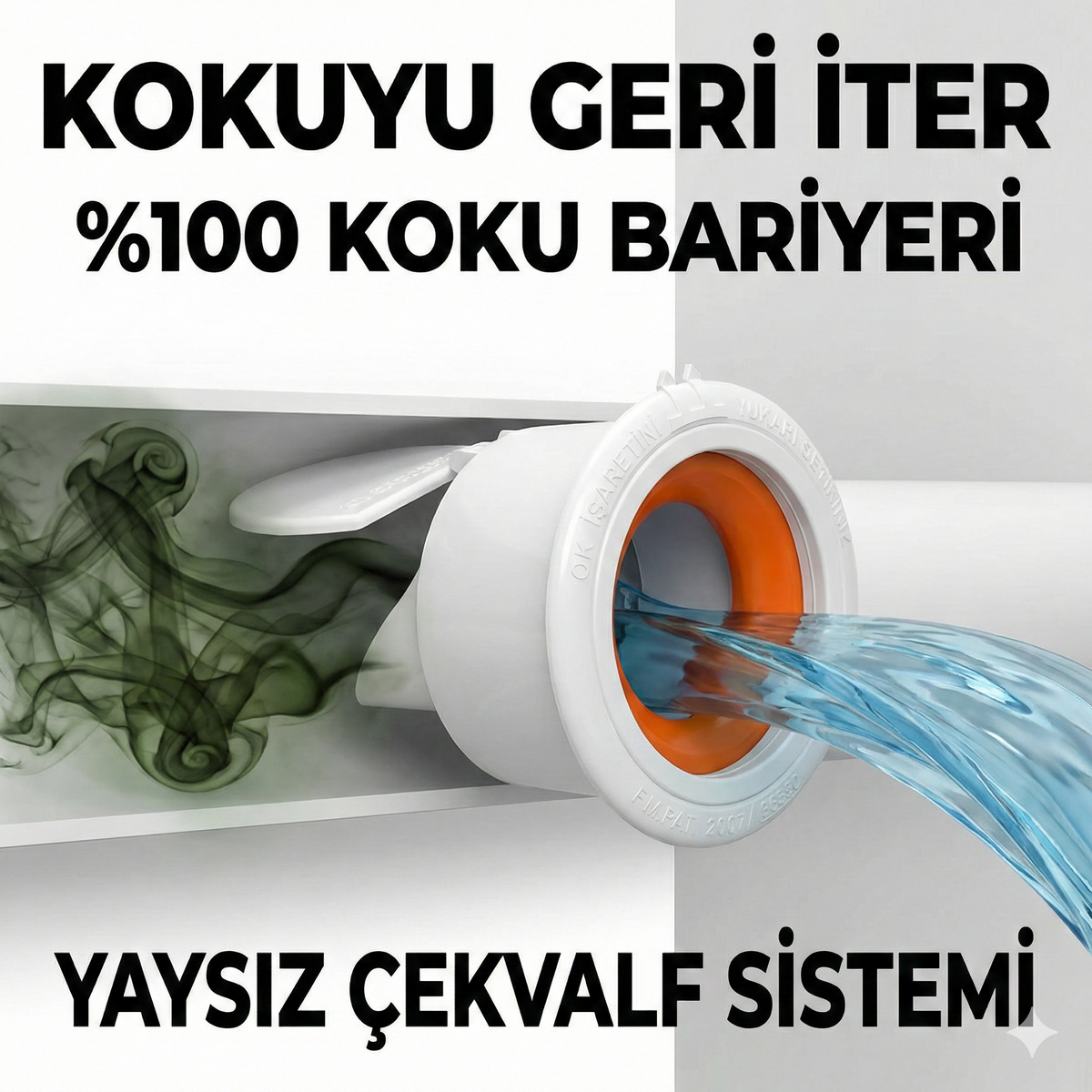 Koku Önleyici Çekvalf Gider Adaptörü
