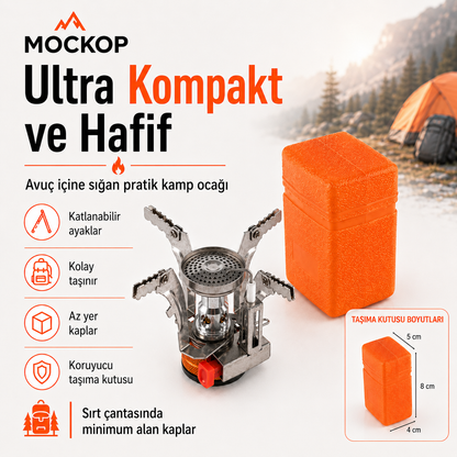 Katlanabilir Mikro Kamp Ocağı