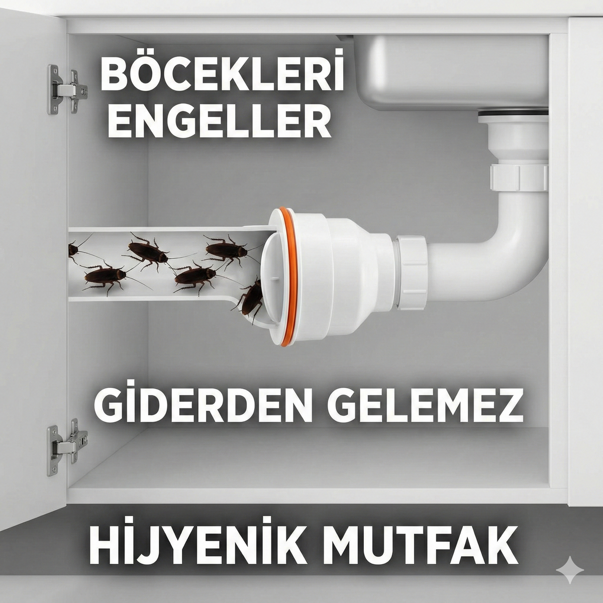 Koku Önleyici Çekvalf Gider Adaptörü