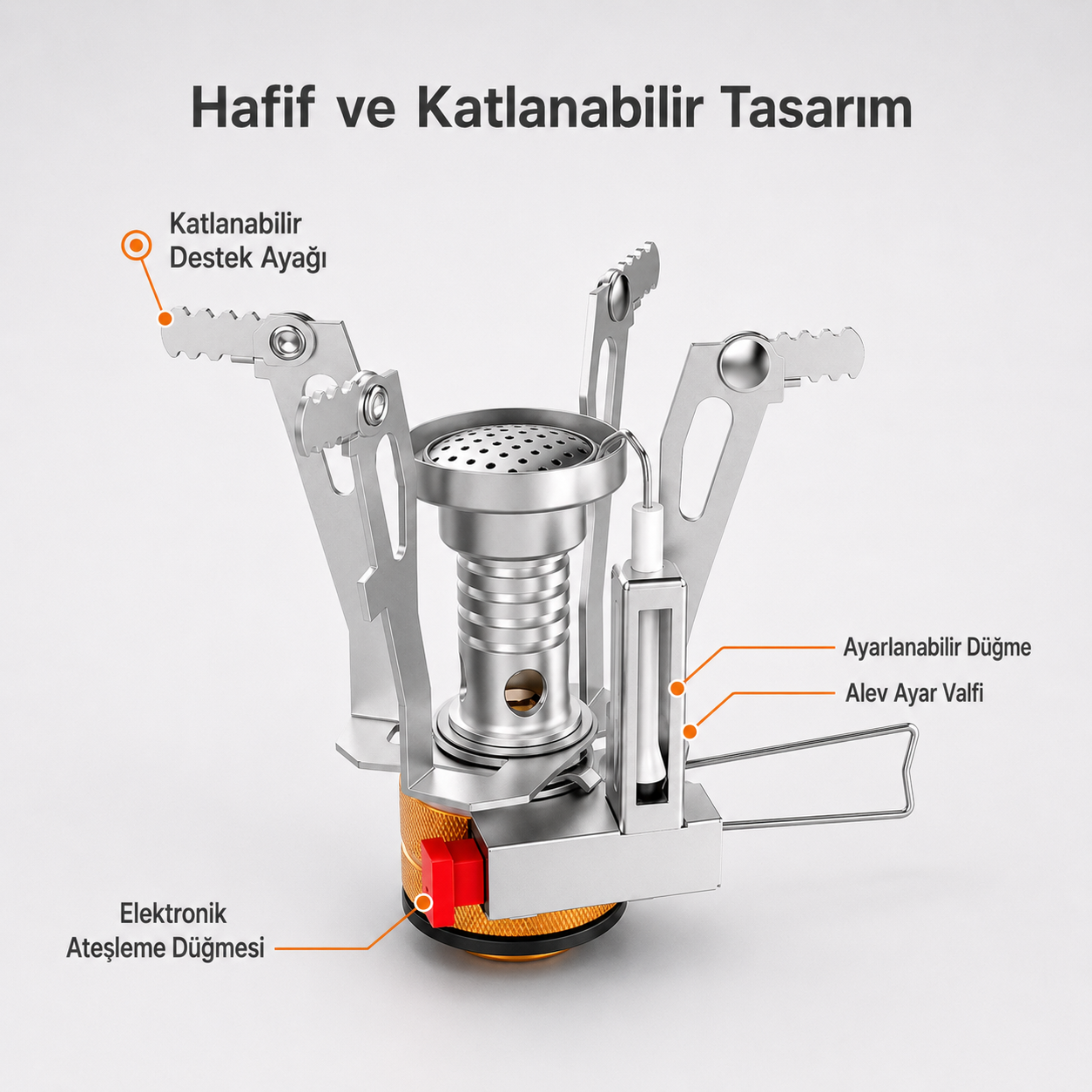 Katlanabilir Mikro Kamp Ocağı