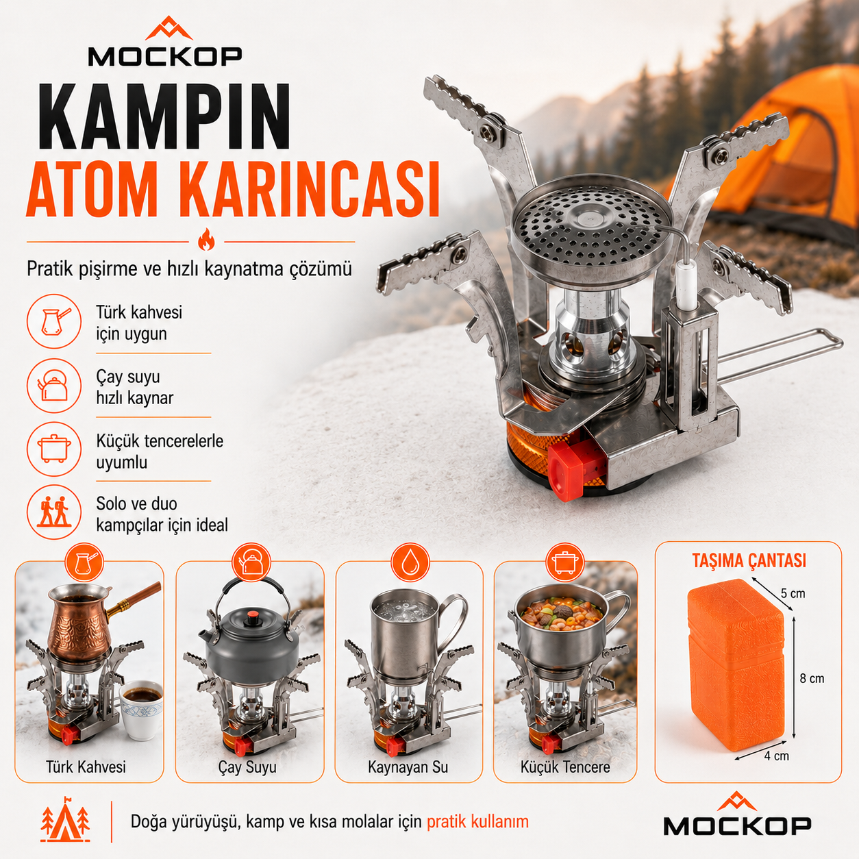 Katlanabilir Mikro Kamp Ocağı