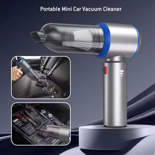 Kablosuz Mini Elektrikli Süpürge – Fırçasız Motor, HEPA Filtre, USB-C Şarjlı, Araba & Ev Temizliği