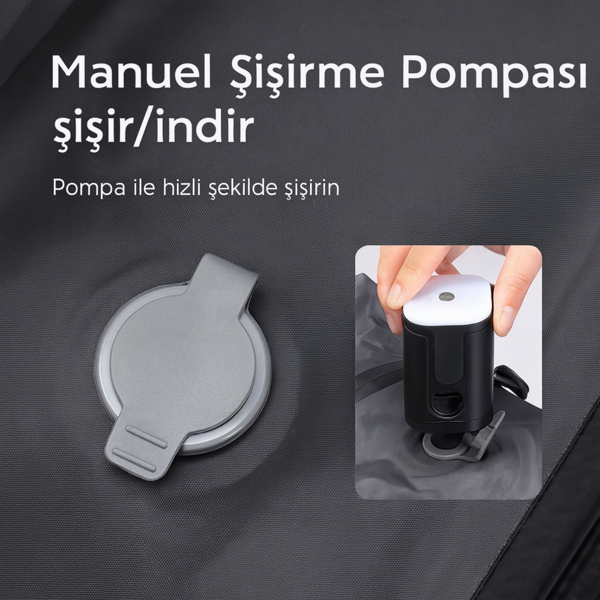 Katlanabilir vakumlu çanta, kıyafetleri sıkıştırarak valizde düzen ve yer kazandırır.