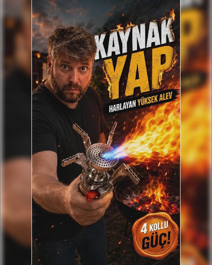 Katlanabilir Mikro Kamp Ocağı – Paslanmaz Çelik Gövde Mini Kamp Ocak Başlığı