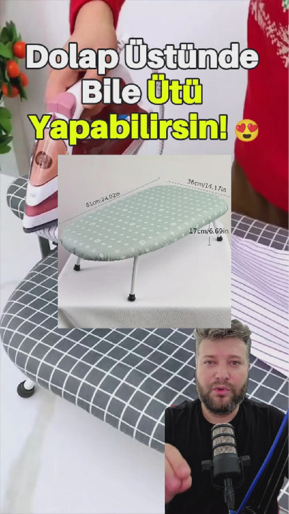 Masa Üstü Katlanabilir Ütü Masası | Taşınabilir, Hafif & Fonksiyonel